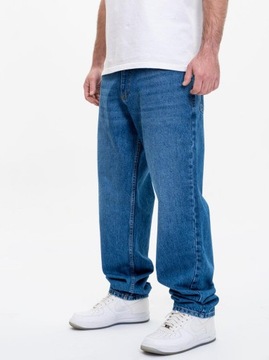 SZEROKIE Spodnie Jeansowe MĘSKIE BAGGY DENIM NIEBIESKIE Jigga Wear Icon 4XL