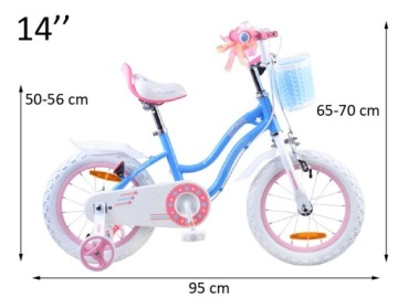 Велосипед RoyalBaby для девочек STAR GIRL 14 дюймов синий RB14G-1