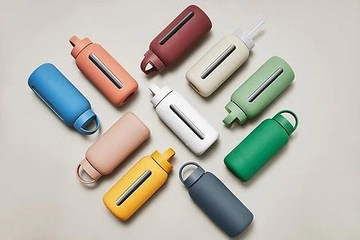 Стеклянная бутылка для воды - Кофе с молоком 720 мл Muuki