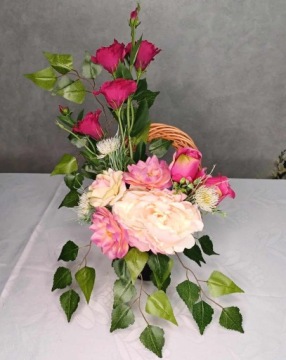 Букет-букет, украшение могилы, кладбище, ваза