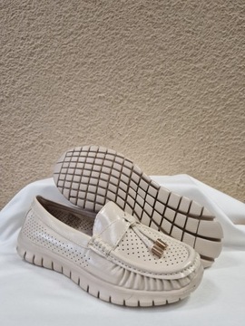 СВЕТЛО-БЕЖЕВЫЕ МОКАСИНЫ GOOT TO GREAT, размер 38