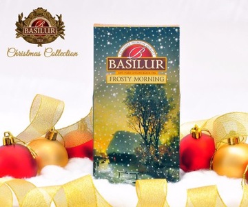 Basilur FROSTY MORNING herbata czarna ŚWIĄTECZNA liściasta 100g na PREZENT