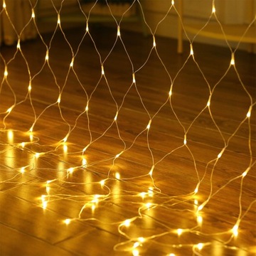 144 KURTYNA ŚWIETLNA LED SIATKA DEKORACJA 2X2
