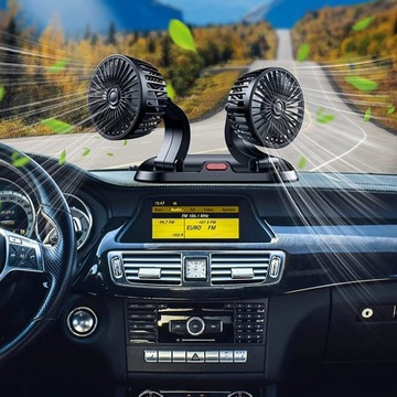 ПОРТАТИВНЫЙ АВТОМОБИЛЬНЫЙ КОНДИЦИОНЕР С ДВОЙНЫМ USB-ВЕНТИЛЯТОРОМ