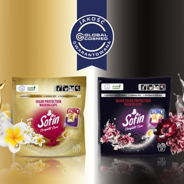 Капсулы для стирки Sofin Color Black 72 шт. Смешивание