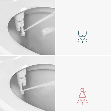BIDET DO WC TOALETY NAKŁADKA MYJĄCA BIDET DYSZA