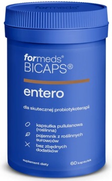 PROBIOTYK ENTERO Bicaps Entero Saccharomyces boulardii 60 kapsułek FORMEDS