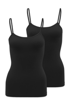 2-pak koszulek na ramiączkach Gatta Camisole Q-Eko Black rozmiar M