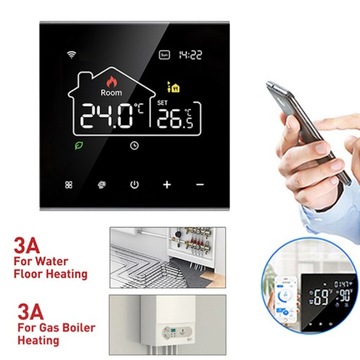 WIFI TERMOSTAT TUYA dal Bojler na wodę/gaz LCD