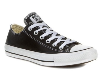 Кроссовки CONVERSE ALL STAR Туфли Черные из Натуральной Кожи