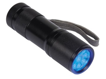 Latarka UV 9 diod LED