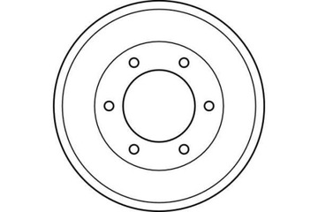 TRW DB4281 Bęben hamulcowy