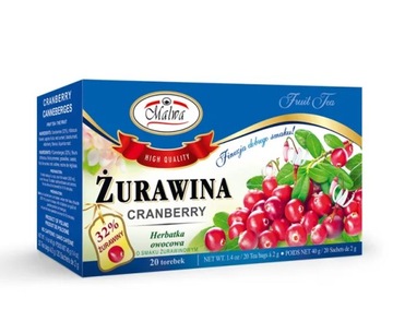 MALWA HERBATA OWOCOWA ŻURAWINA 20TB