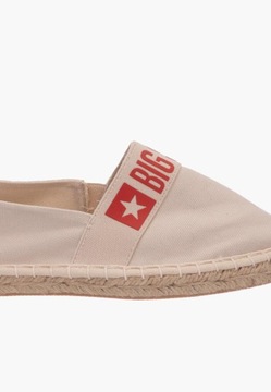 Espadryle Damskie BIG STAR Buty wsuwane beżowe 39