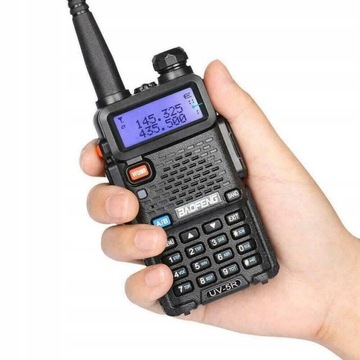 2X Krótkofalówka Baofeng RADIOTELEFON KRÓTKOFALÓWKA BAOFENG UV-5R 5W ZESTAW