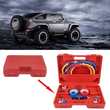 R134a Комплект манометра коллектора кондиционера с инструментом для заправочного шланга длиной 5 футов