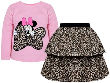3353 BAWEŁNA KOMPLET MINNIE BLUZKA SPÓDNICZKA r110