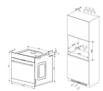 Piekarnik AMICA ED57529B X-TYPE Pyro