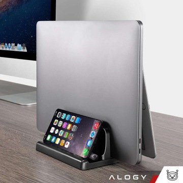 Pionowa Stabilna Podstawka Uchwyt Regulowany Stojak 3w1 na Macbook Laptop