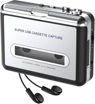 WALKMAN GRAMOFON KASENA ODTWARZACZ NA KASETY ! HIT, srebrny