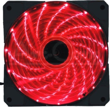 Wentylator Obudowa LED Czerwony molex 4pin