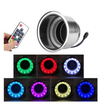 funtasica Światło RGB Uchwyt na kubek ze stali nierdzewnej Pilot do jachtu