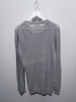 ESPRIT szary sweter 100% len linen L