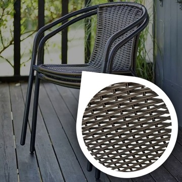 2x ТЕРРАСНЫЙ СТУЛ ТЕРРАСНЫЙ САДОВЫЙ СТУЛ КОМПЛЕКТ САДОВОЙ МЕБЕЛИ ТЕХНОРАТАН