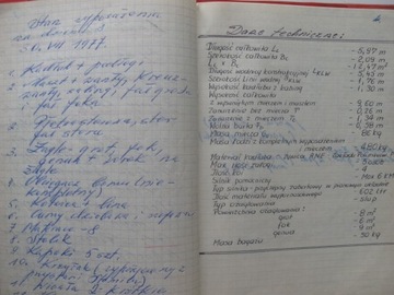 Łódź żaglowa ORION Dziennik Zakł Polim. PAN Zabrze