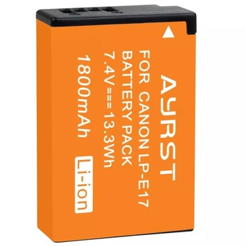 2 шт. LPE17 LP E17 LP-E17 Аккумулятор + двойной светодиод USB
