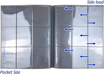 ARKERO G Коллекционный альбом для карточек, 360 карт, 9 окошек, БЕЛЫЙ