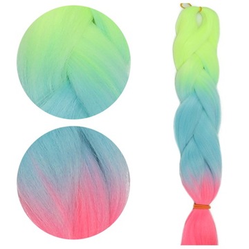 Pasma syntetyczne WŁOSY kolorowe warkocze dredy