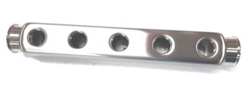 Belka rozdzielacza 5 wyjść 1/2 na wylot INOX 845