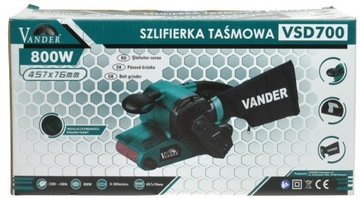 SZLIFIERKA TAŚMOWA DO DREWNA METALU TAŚMÓWKA 800W