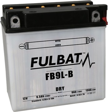 Akumulator Fulbat YB9L-B DRY FB9L-B 12V 9.5Ah 130A