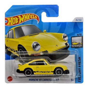 Hot Wheels 2024 Porsche 911 Carrera RS 2.7 Factory Fresh HTC49 żółty