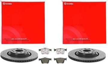 BREMBO XTRA TARCZE+KLOCKI TYŁ A3 LEON GOLF 310MM