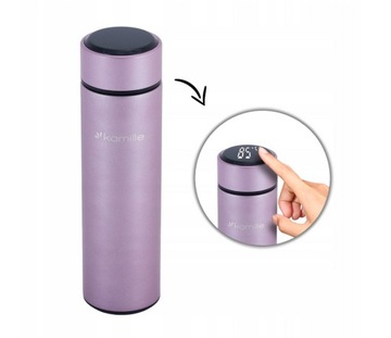 Termos z Wyświetlaczem LED RÓŻ 400ml RÓŻOWY Kamille