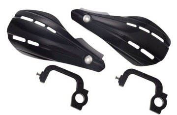 Handbary listki osłony dłoni cross enduro CZARNY