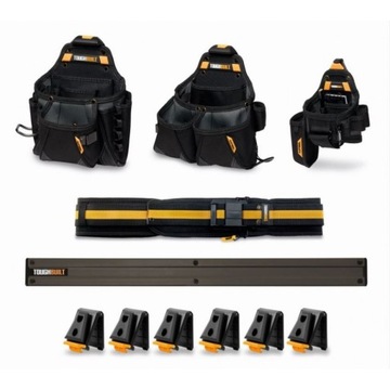 Zestaw VAN Toughbuilt TB-CT-153-11 pas 3 kieszenie listwa uchwyty 11 el
