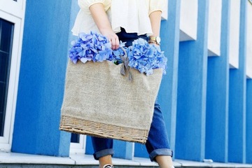 ЭЛЕГАНТНАЯ СОЛОМНАЯ СУМКА НА ПЛЕЧЕ В БОХО