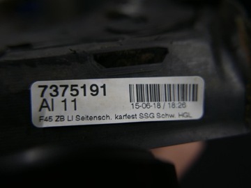 BMW F45 SZYBA KAROSERYJNA LEWY TYŁ CIEMNA 7375191