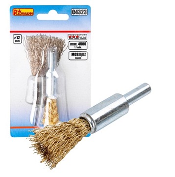 SZCZOTKA PĘDZEL DO WIERTARKI 12MM MOSIĄDZ RICHMANN