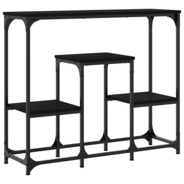 Консольный столик vidaXL, черный, 89,5x28x76см, материал дерева