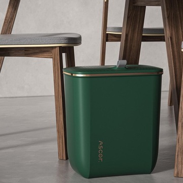Контейнер для мусора с крышкой Food Green Длинный контейнер для мусора, 31,6 см