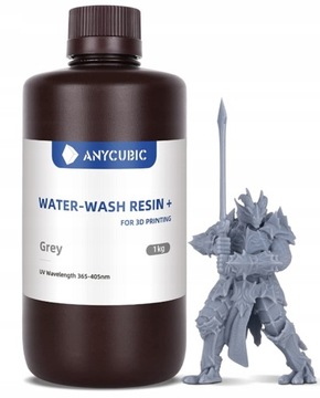 ŻYWICA ANYCUBIC 1L WATER WASHABLE+ SZARA GRAY