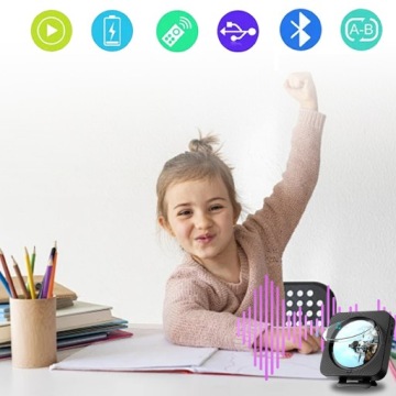 ПОРТАТИВНЫЙ CD-ПЛЕЕР BLUETOOTH ДИНАМИК РАДИО FM AUX MP3 USB TF