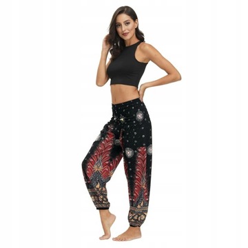 Wygodne damskie spodnie jogi Loose Boho style