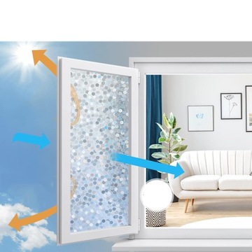 ПЛЕНКА ДЛЯ КОНФИДЕНЦИАЛЬНОСТИ ОКНА МАТОВАЯ СТЕКЛЯННАЯ ПЛЕНКА НАКЛЕЙКА АНТИВФИЛЬНАЯ 90X200CM