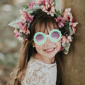СОЛНЕЧНЫЕ ОЧКИ С ЦВЕТАМИ ДЛЯ ДЕВОЧЕК НОВИНКА Decorate